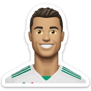 Christiano ronaldo qui jubile après un but sticker