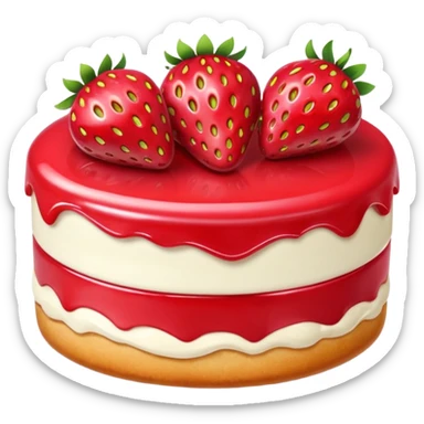 strawberry desserts sticker