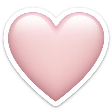 Light pink heart sticker