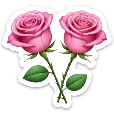 crée moi deux épingle  de couleur rose  sticker