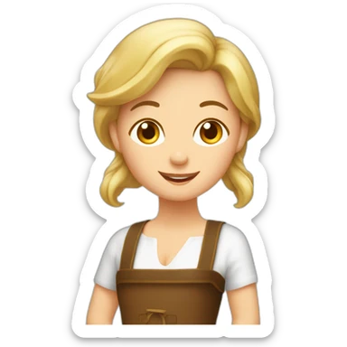 Femme ivre qui boit de la biere basque sticker