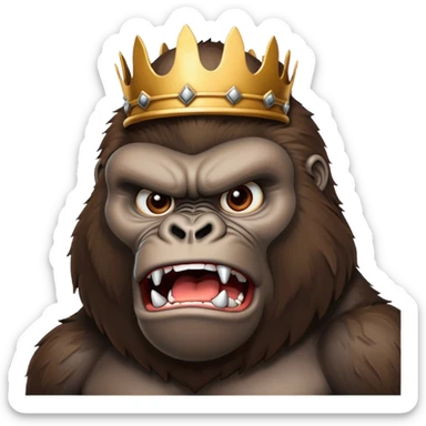 King kong emoji sticker