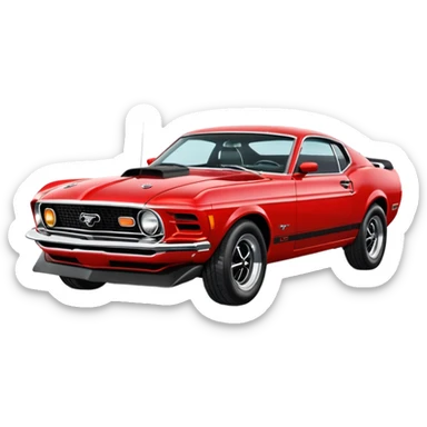 Ford mustang mach 1 sticker