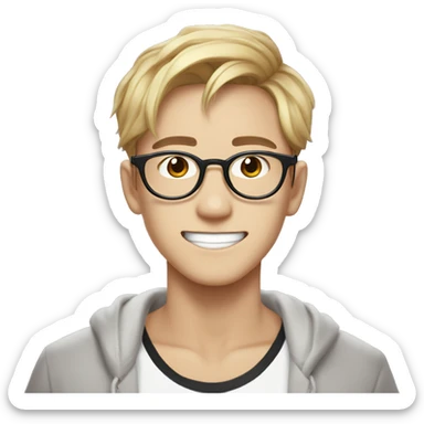 kpop idol male enhypen with glasses sticker