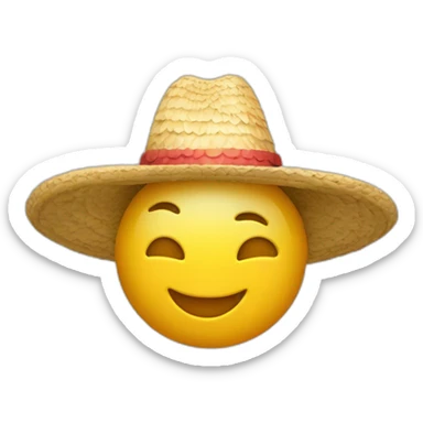 ampolleta con sombrero antropomorfisada sticker