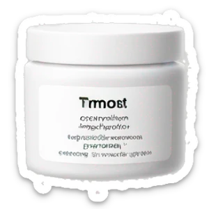 hydrating cream pot with label sticker