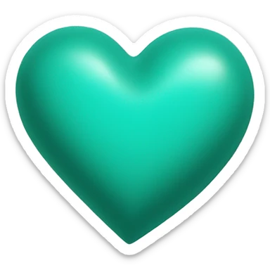 Turquoise Heart sticker