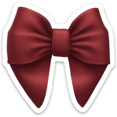 Dark red iPhone bow sticker