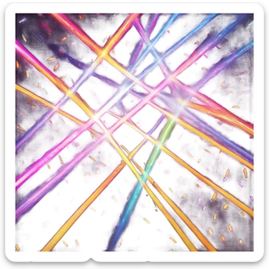 Lasers at a rave sticker