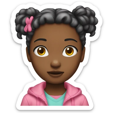 girl eith hello kitty sticker