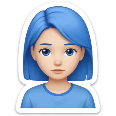 shirt not a someone blue girl sticker