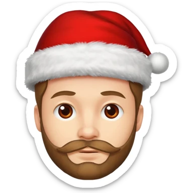 SCOTTISH MAN WITH STUBBLE WITH XMAS HAT sticker