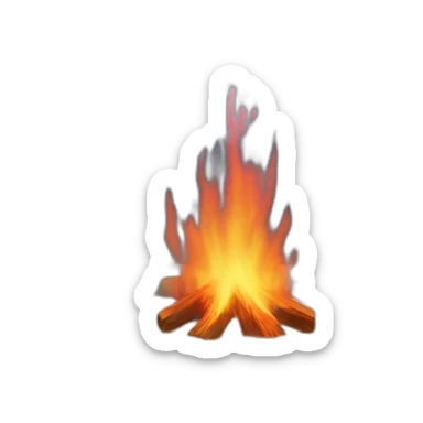 Red hearth with snow sticker