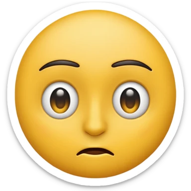Emoji that is bombastic side eye with no nose sticker