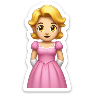 mario in a dress sticker