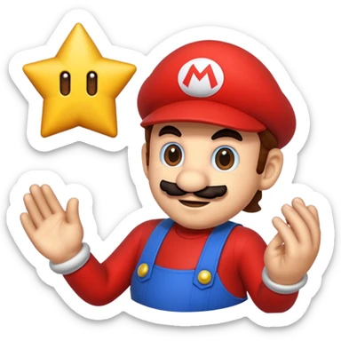 Mario x jul signe  sticker