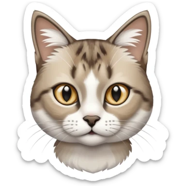 Snowshoe cat sticker