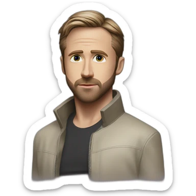 Ryan Gosling realistic Blade Runner 2049 sticker