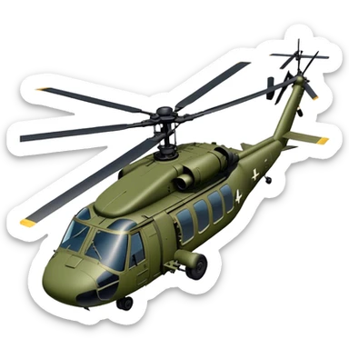 Sikorsky UH-60 Black Hawk - Sikorsky (Model Year: 2022) (Iconic colour: Olive green) sticker