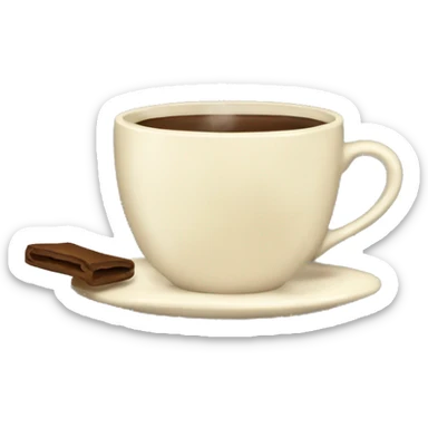 A steaming cup of coffee or tea, perfect for cozy reading session sticker