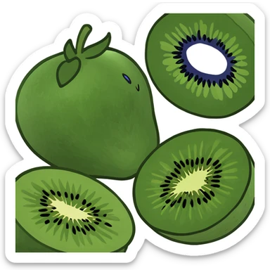 strawberry blieberrie kiwi sticker