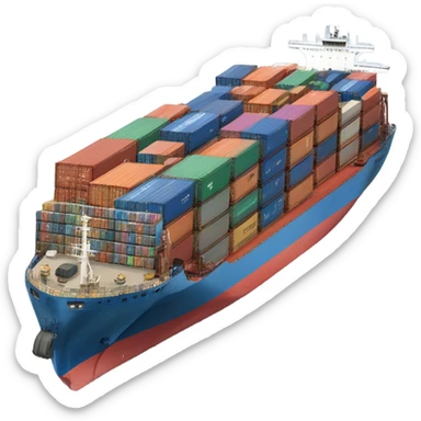 cargo ship sticker