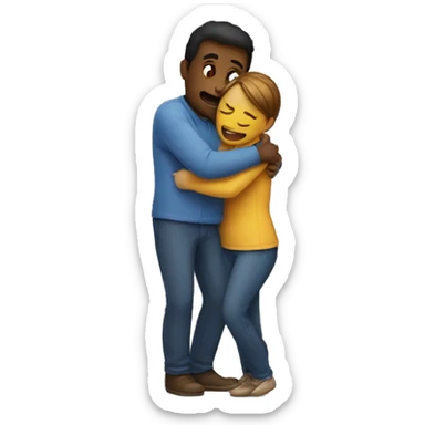 hug MAN AND WOMAN sticker