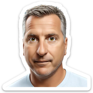 blurry portrait of a man sticker