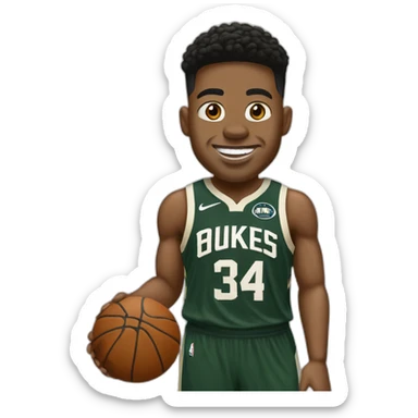 Antetokounbo in milwaukee sticker