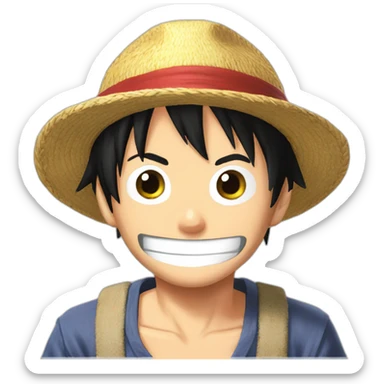 Luffy gair 5 sticker
