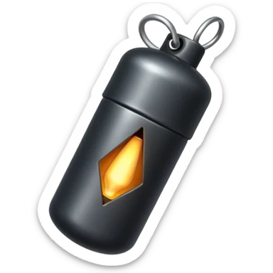 una advertencia con una bomba sticker