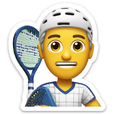 padel player sticker