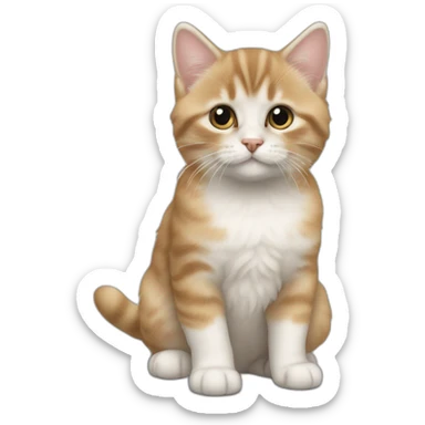 Chaton à côté d'un chiot sticker