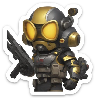 emojis animados miniaturas de helldivers 2  sticker