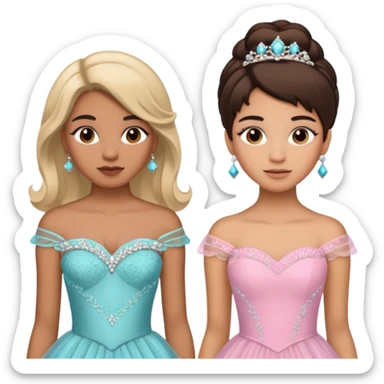 Quinceañera makeover of the boy to girl and before after picture about the boy getting a new look for his Quinceañera sticker