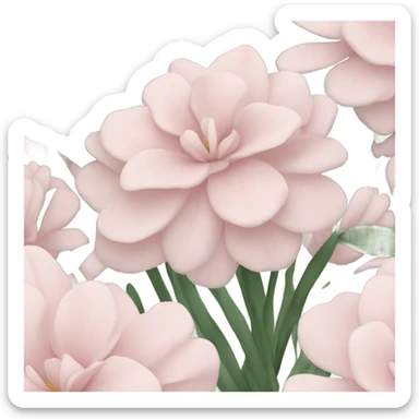 Pale pink bouquet sticker