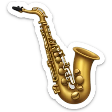 hairy saxophone sticker