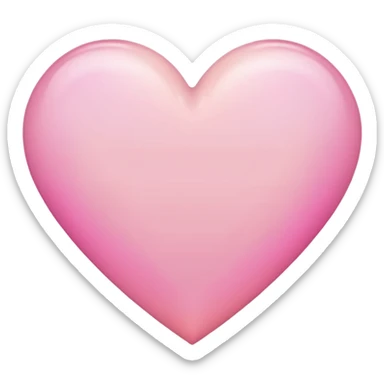 pastel heart with a soft ombre border sticker