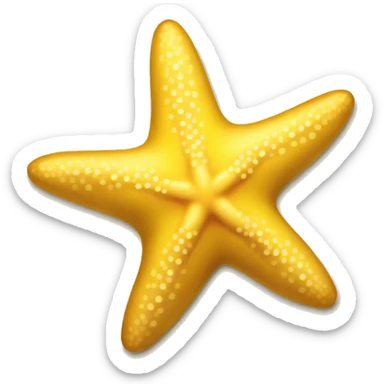 yellow starfish sticker