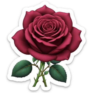 I need black rose emoji sticker
