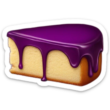 Plum cake sticker