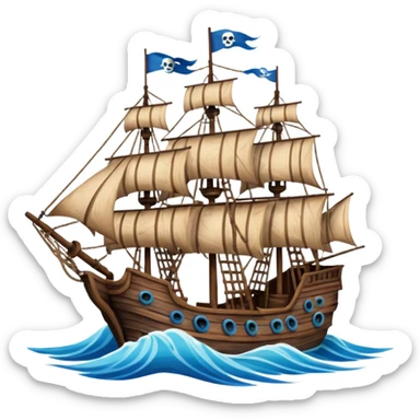 Pirate Ocean sticker