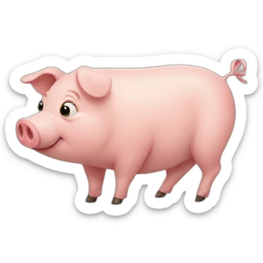 Pig  sticker