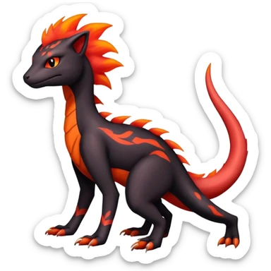 Salandit-Salazzle-Litten-Hybrid (Full body) sticker