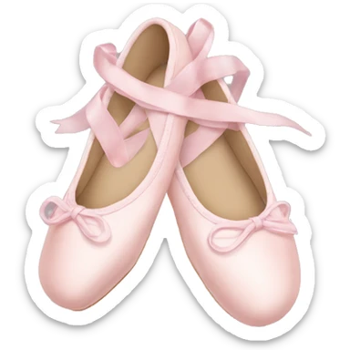 Pale pink ballet shoes sticker