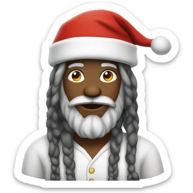 Santa Claus with dreadlocks sticker