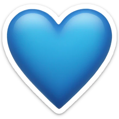 Blue heart  sticker