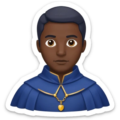 dark blue man in costume sticker