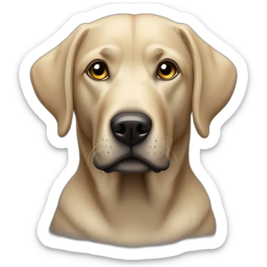 Labrador noir habillé sticker