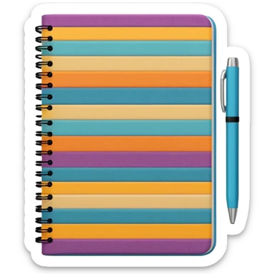 Patterned Corduroy texture ridges notebook sticker